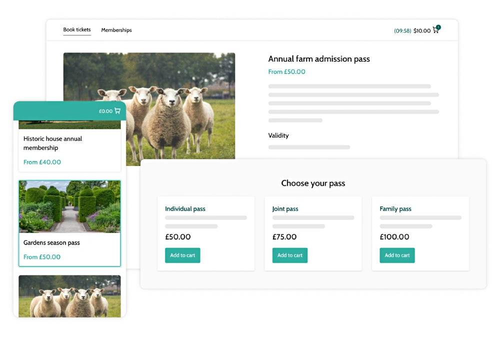 Sell memberships and passes on Beyonk's online ticketing software